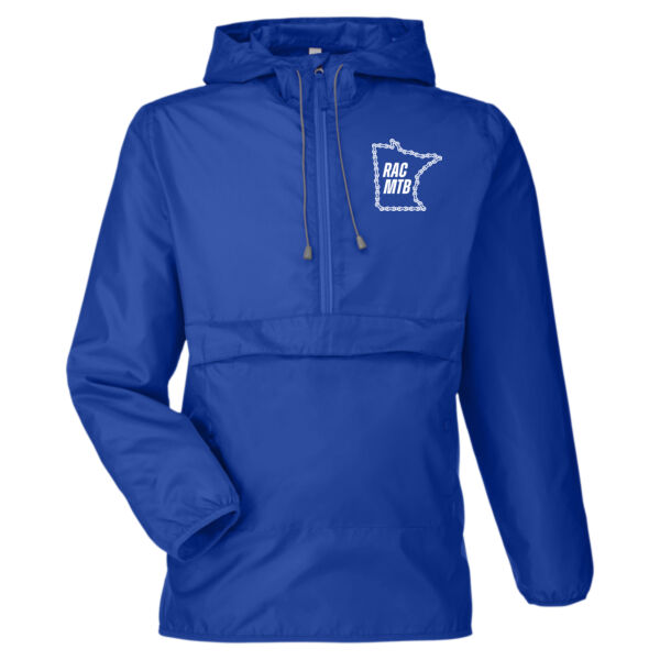 Team 365 Unisex Zone Protect Packable Anorak Jacket - Embroidered Logo Thumbnail