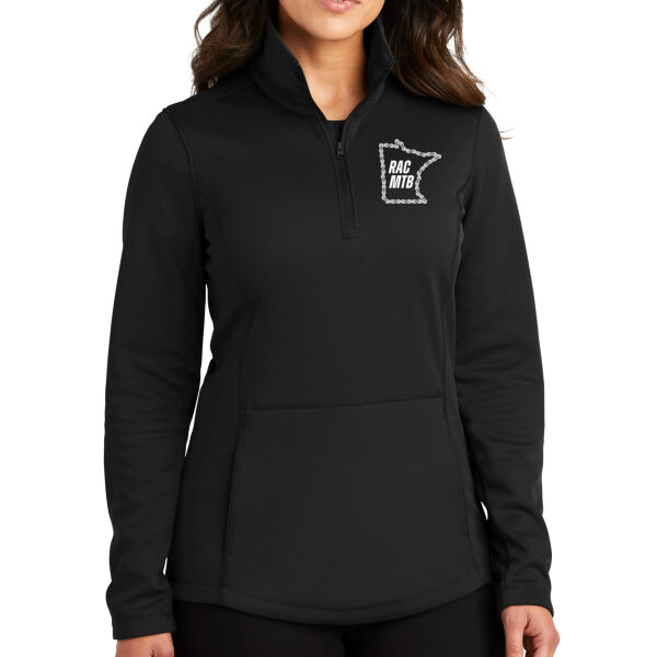 Port Authority Women's Smooth Fleece 1/4 Zip - Embroidered Logo Thumbnail