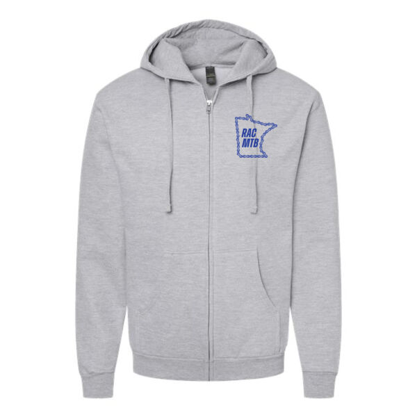 Tultex Unisex Full-Zip Hooded Sweatshirt - Printed Logo Thumbnail