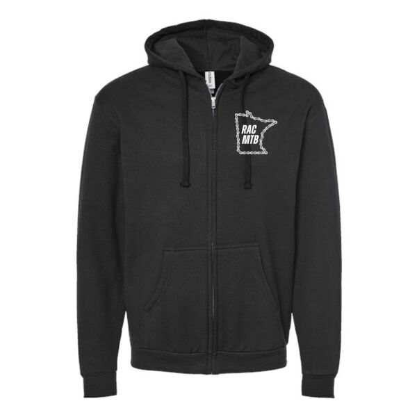 Tultex Unisex Full-Zip Hooded Sweatshirt - Printed Logo Thumbnail
