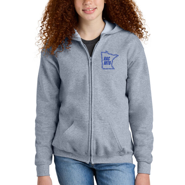 Gildan Youth Heavy Blend Full-Zip Hooded Sweatshirt - Printed Logo Thumbnail