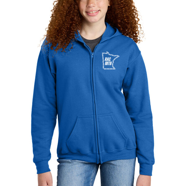Gildan Youth Heavy Blend Full-Zip Hooded Sweatshirt - Printed Logo Thumbnail