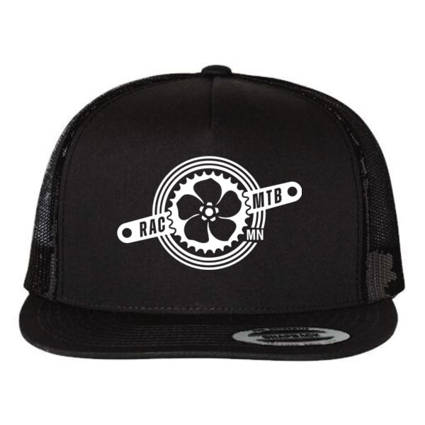 YP Classics Classic Five-Panel Trucker Cap - Embroidered Logo Thumbnail