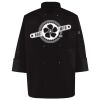 Ten Pearl Button Black Chef Coat Thumbnail