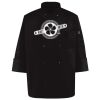 Ten Pearl Button Black Chef Coat Thumbnail